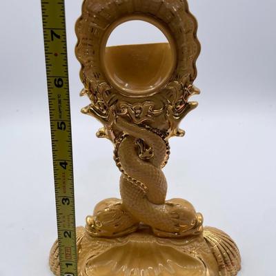 Gold-tone Porcelain Holder