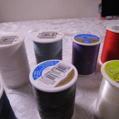 18 large spools of thread