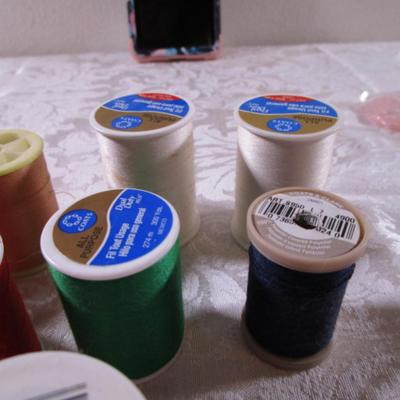 18 large spools of thread