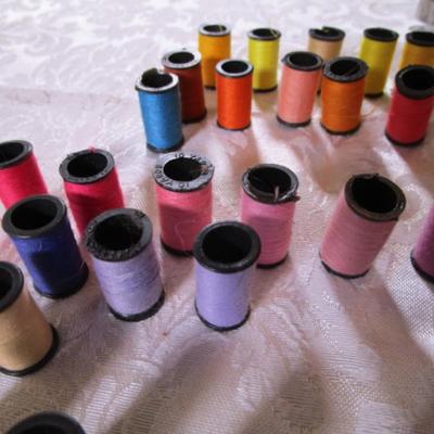 38 mini spools of thread