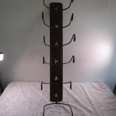 Hat rack, holds 6 hats