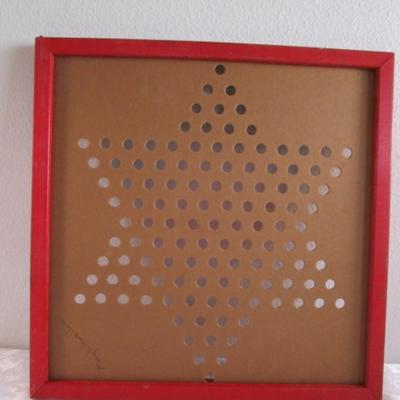 Vintage framed Chinese checkerboard