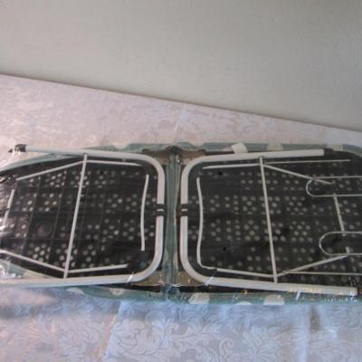 Folding tabletop ironing board with cover