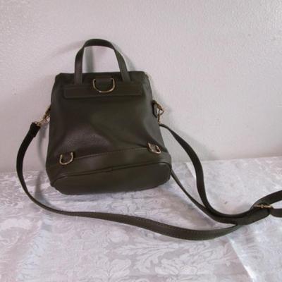 Olive green handbag