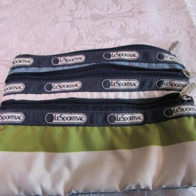 Vera Bradley bag; backpack Bob's by Sketchers; makeup bag LE Sport Sack