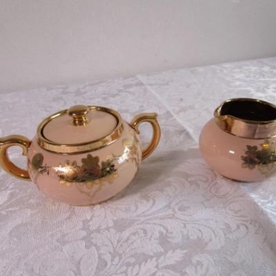 Vintage Winsor Artware creamer & sugar bowl