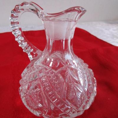 Cut glass cruet with stopper