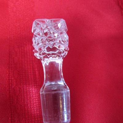 Cut glass cruet with stopper