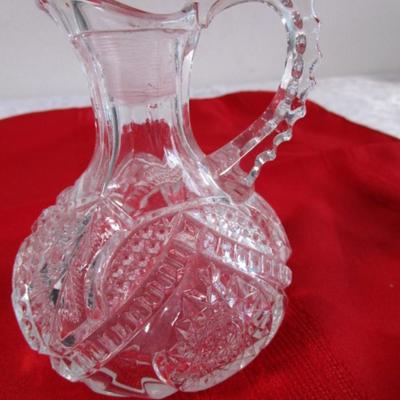 Cut glass cruet with stopper