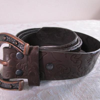 Ariat leather belt, brown