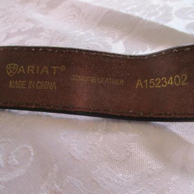 Ariat leather belt, brown