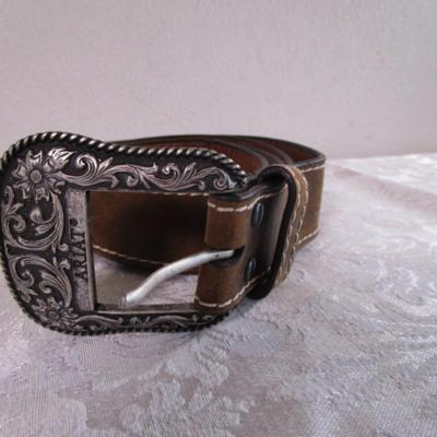 Ariat leather belt, dark brown