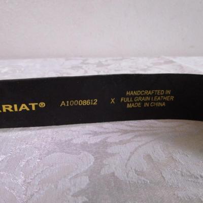 Ariat leather belt, dark brown