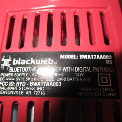 Blackweb CD player/radio