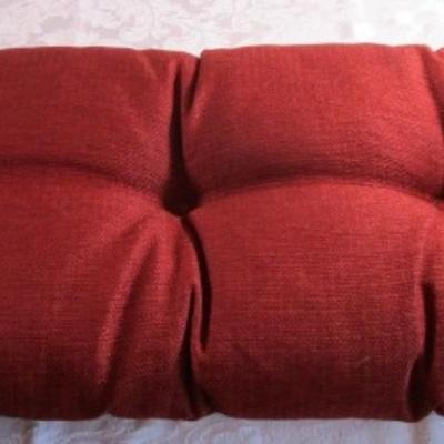 Gripper non-slip chair cushion, burgundy