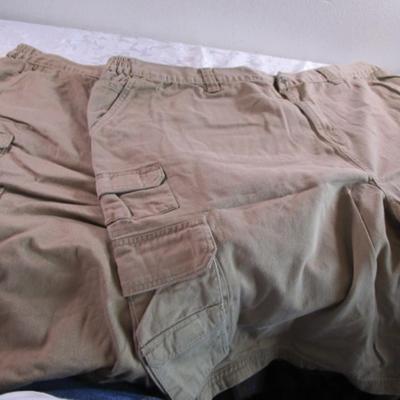 2 pair Boulder Creek cargo shorts, tan