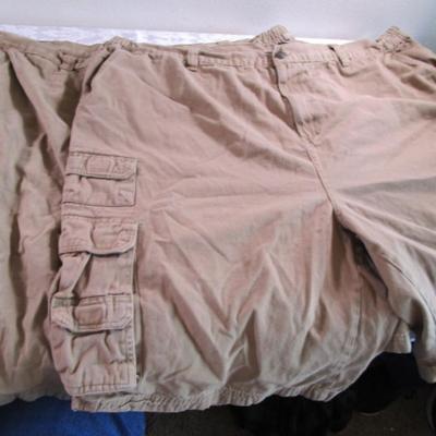 2 pair Boulder Creek cargo shorts, tan