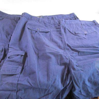2 pair King Size brand cargo shorts, navy