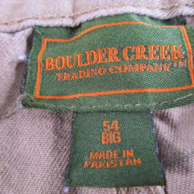 2 pair Boulder Creek cargo shorts, 1 tan, 1 green