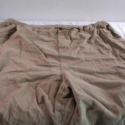 2 pair Boulder Creek cargo shorts, 1 tan, 1 green