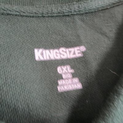 2 King Size brand green polo shirts