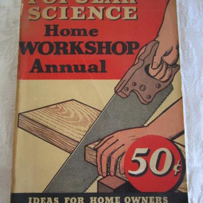 Antique "1943 Popular Science Home Workshop Annual" book