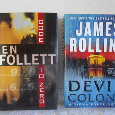 Ken Follett, James Rollins novels