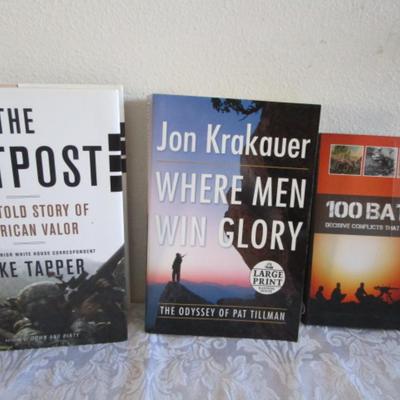 "The Outpost", "Where Men Win Glory", "100 Battles"