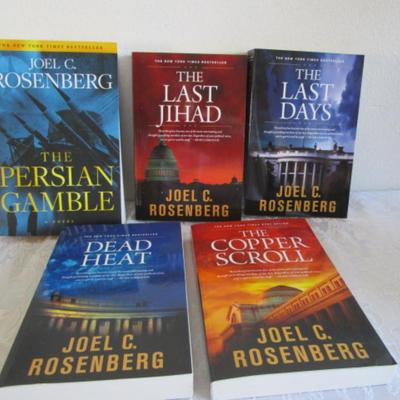 5 Joel C. Rosenburg novels, paperback