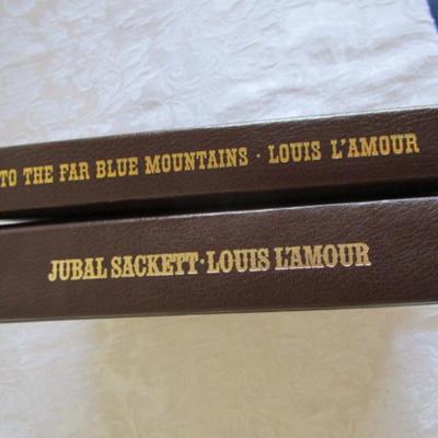 2 Louis L'Amour hardback books