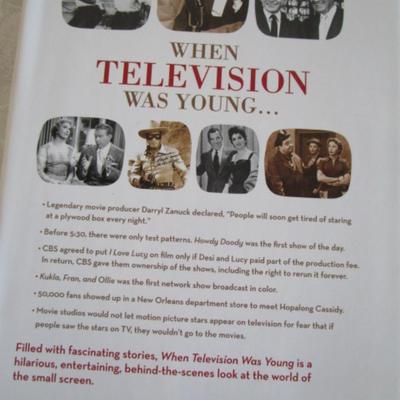 "No Angel", "When Television Was Young", hardback books