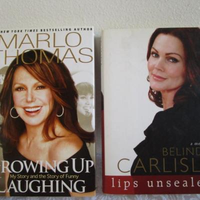 Marlo Thomas, Belinda Carlisle biographies, hardback