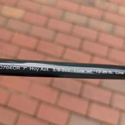 Bass Pro Shop Rick Clunn's Signature Series Rod XPS 7' 3/8 2oz Lure Wt 12-25lb