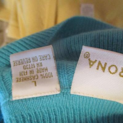 Women's Worthington Madison Studio Cashmere & Cotton Neiman Marcus Studio Joy Sweaters Size L/XL
