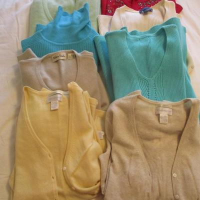 Women's Worthington Madison Studio Cashmere & Cotton Neiman Marcus Studio Joy Sweaters Size L/XL