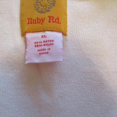 Women's Sweaters Liz Claiborne Ralph Lauren Peter Ny Gard Ruby Red Size L/XL