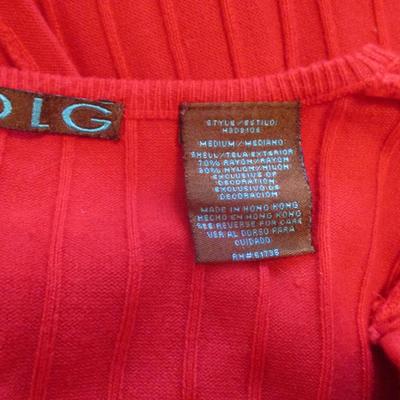 Women's Sweaters Liz Claiborne Ralph Lauren Peter Ny Gard Ruby Red Size L/XL