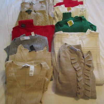 Women's Sweaters Liz Claiborne Ralph Lauren Peter Ny Gard Ruby Red Size L/XL
