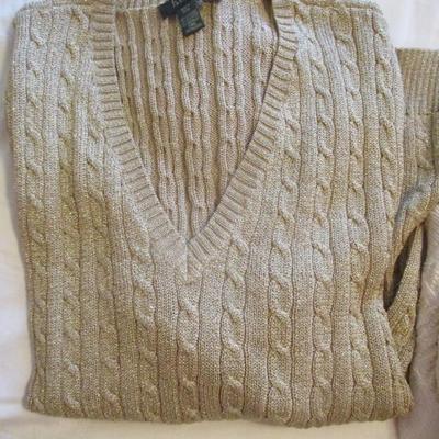 Women's Sweaters Liz Claiborne Ralph Lauren Peter Ny Gard Ruby Red Size L/XL