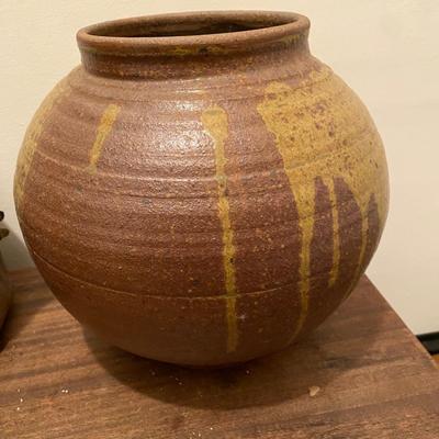 Moon Jar style stoneware studio Pottery