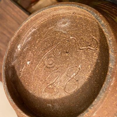 Moon Jar style stoneware studio Pottery