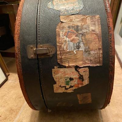 Antique Hat Box Luggage Vintage Stickers
