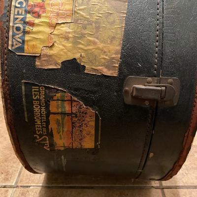 Antique Hat Box Luggage Vintage Stickers