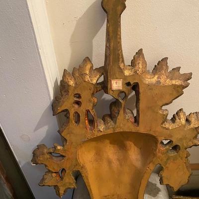 Italian Borghese GiltFruit Basket wall decore