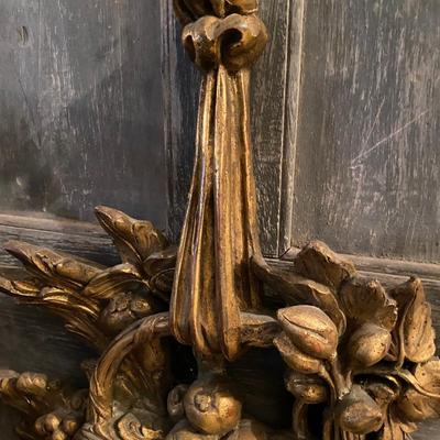 Italian Borghese GiltFruit Basket wall decore