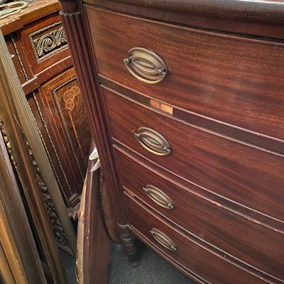 Bow Fronted Mahogany Chest