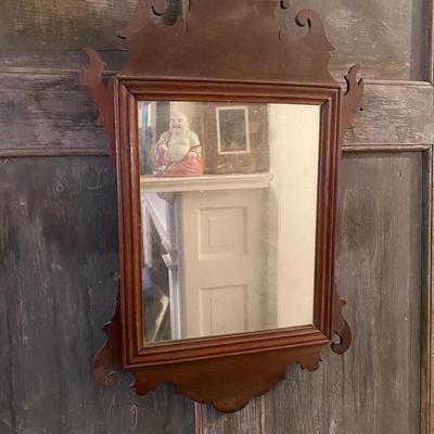 Mahogany Chippendale style Looking Glass