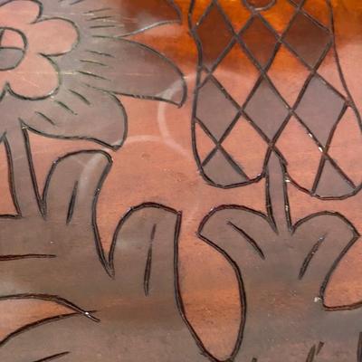 Vintage Haitian Folk Art Hand Carved trays Wall Decor