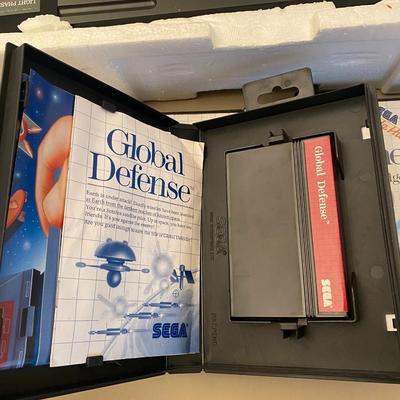 The Sega Master System 3 D Glasses with Games Tested working