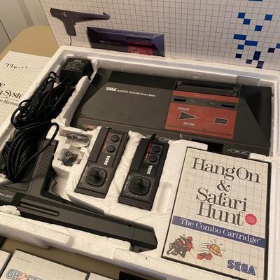 The Sega Master System 3 D Glasses with Games Tested working